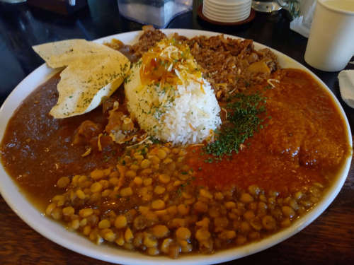 Curry Kitchen CACA（高田馬場）あいがけカレー４種�@202304.jpg