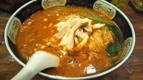 支那麺 はしご(築地新富町)鶏絲担々麺 大盛@201911.jpg