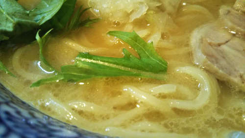 麺屋 一楽(飯田橋)濃厚鶏骨醤油らーめんA202003.jpg